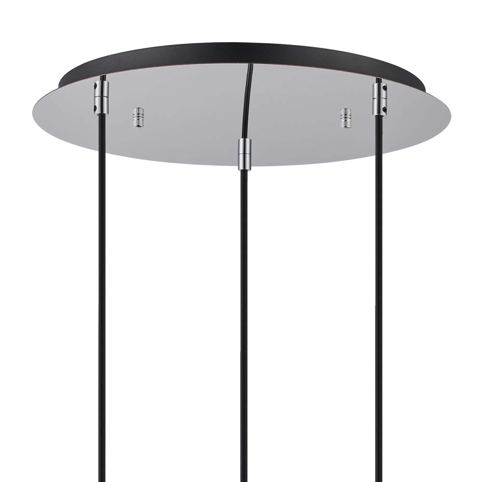 Lori 40cm Round Pendant, 3 Light Adjustable E27, Polished Chrome/Opal/Pink Open Mouth Round Globe Shades DK1275  Deco Lori Polished Chrome